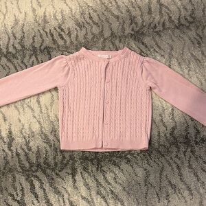 Janie and Jack Pink Cable Knit Sweater